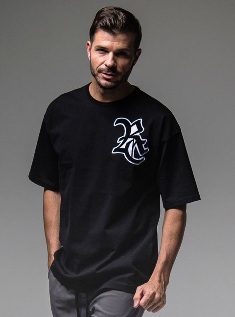 RC CHENILLE LOOSE TEE / RC25-T-004 / ビッグTシャツ / ブラック ※