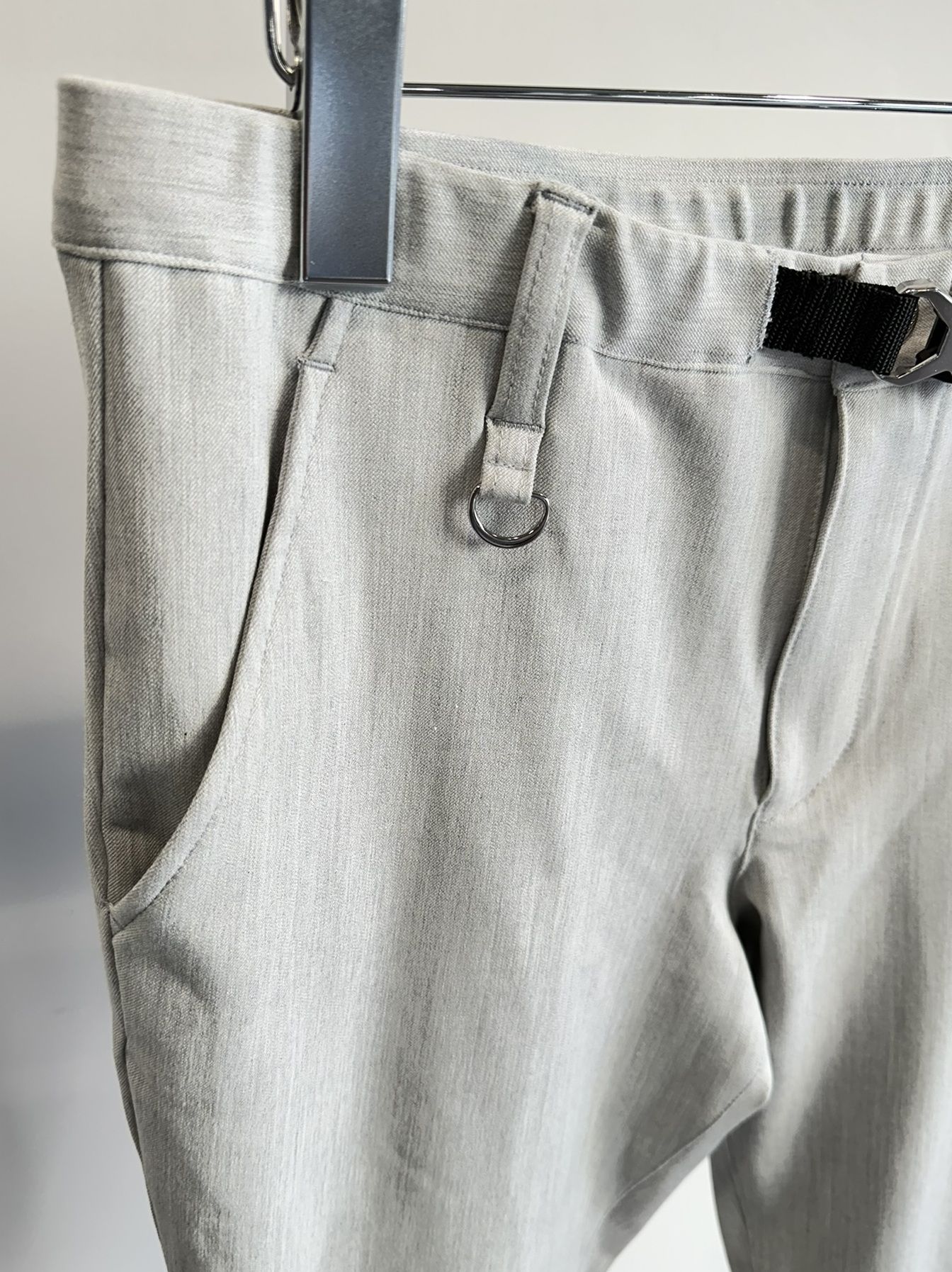 PAT TIGHT EASY PANTS / RC31-ST-037 / ベルト付きイージーパンツ / グレー