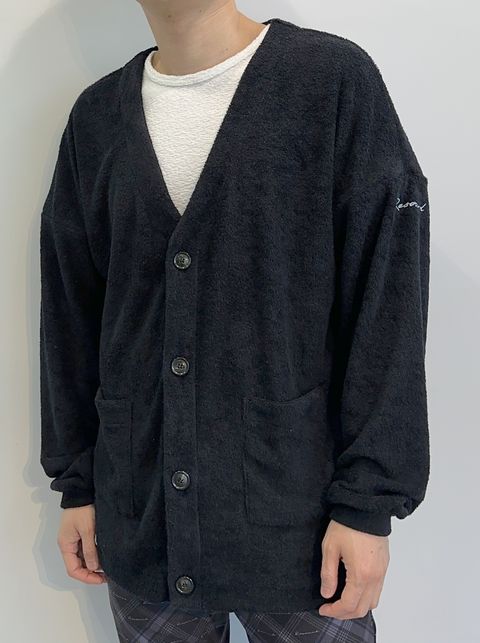 WEST PILE CARDIGAN / RC27-C-009 / パイルカーディガン / ブラック