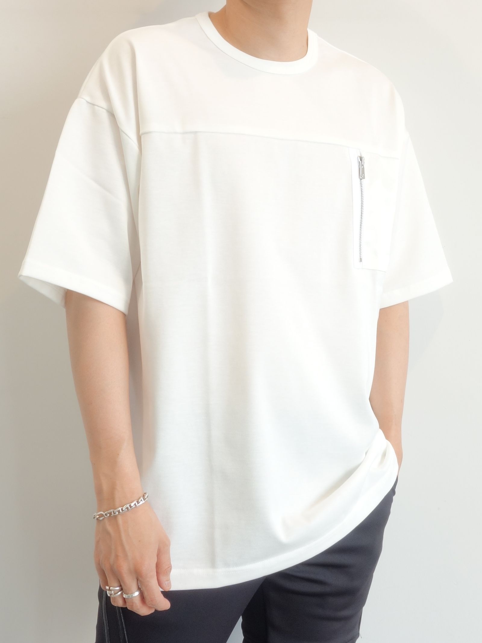 NYLON POCKET LOOSE TEE / RC24-T-006 / ビッグTシャツ※