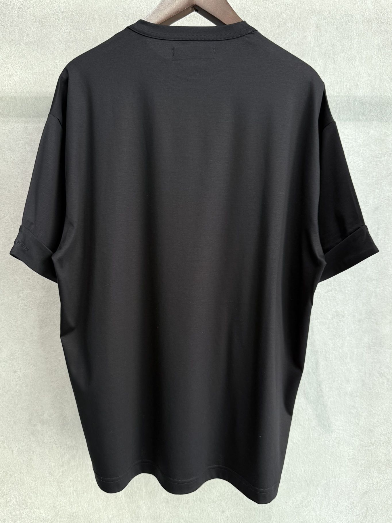 ダブルシルケットロールアップボックスTシャツ / ust-26070 / ブラック