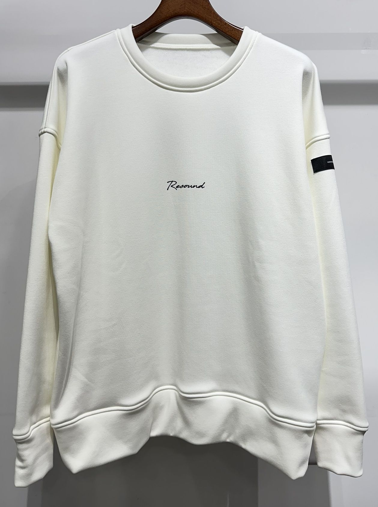 【LUKE別注】 ROGO VELOURS FLEECE DROP TRAINER / RC34-C-010LUKE / 裏起毛ロゴトレーナー / ホワイト