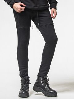 VELOURS FLEECE TYLER PANTS / RC38-ST-026H / 裏起毛スウェットラインパンツ / ブラック (11月中旬入荷予定)