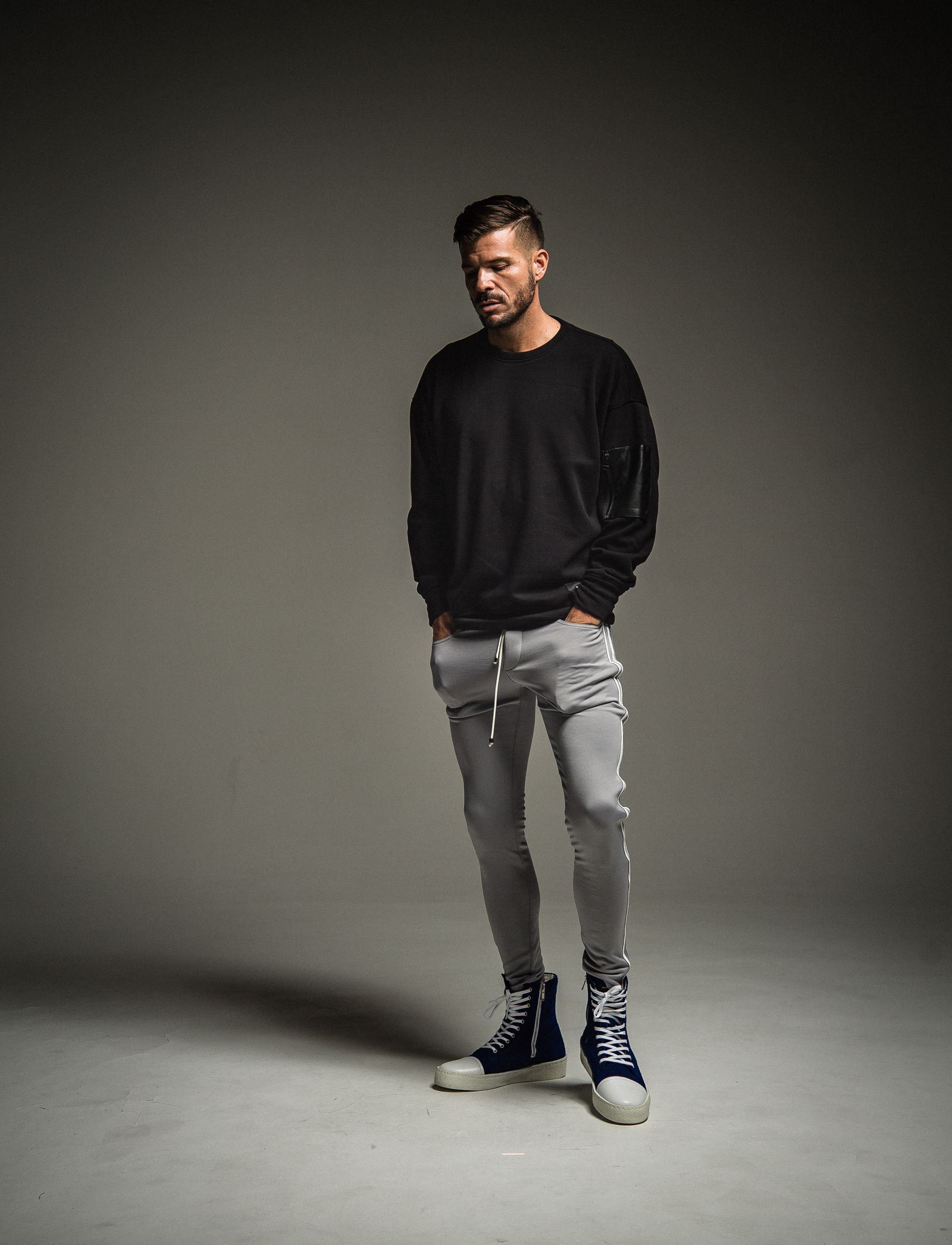 VELOURS FLEECE DROP TRAINER / RC22-C-004 / フリーストレーナー