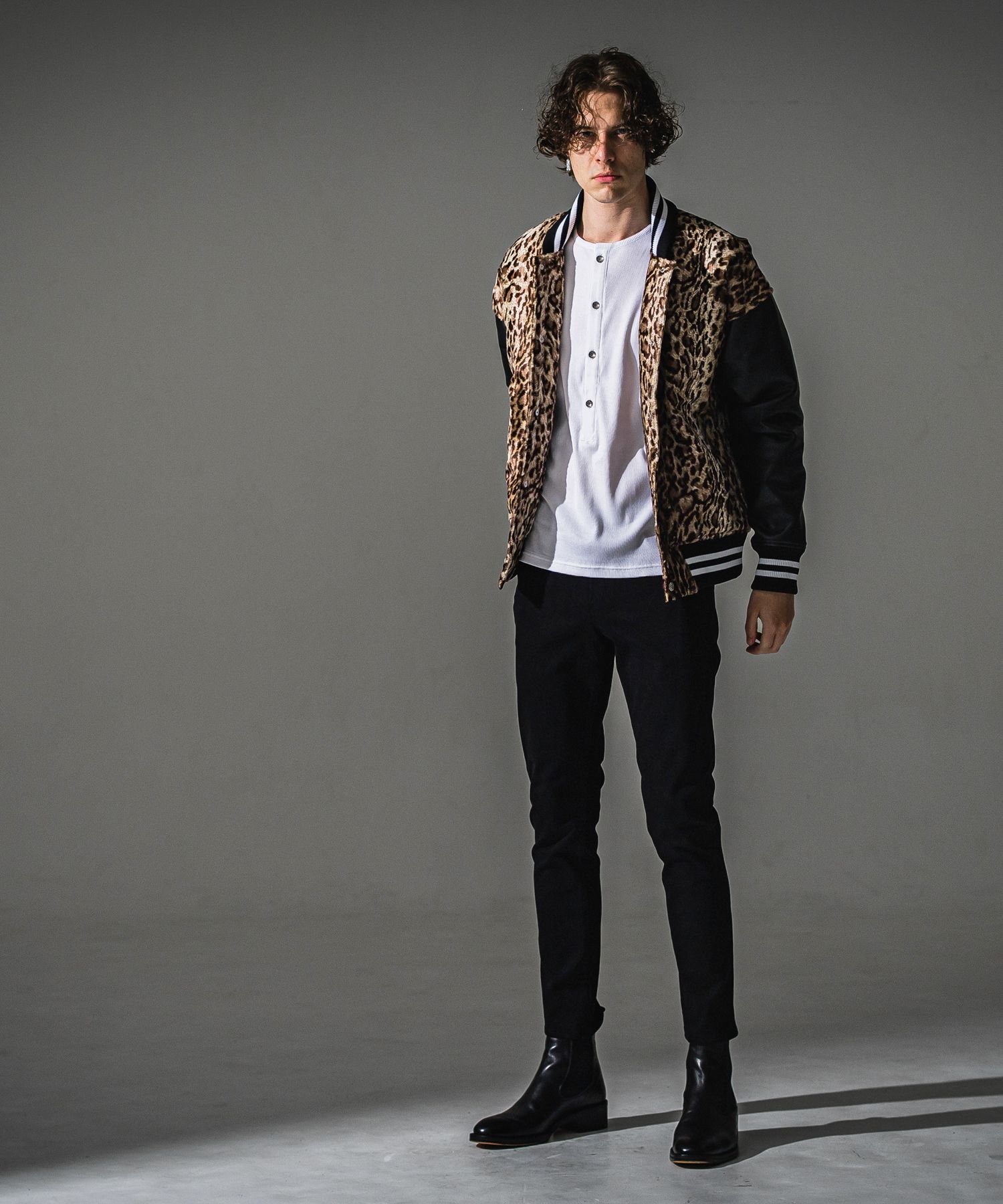 MICK DENIM JERSEY / BASIC-ST-020 / デニムジャージテーパードパンツ / ブラック (9月上旬入荷予定)