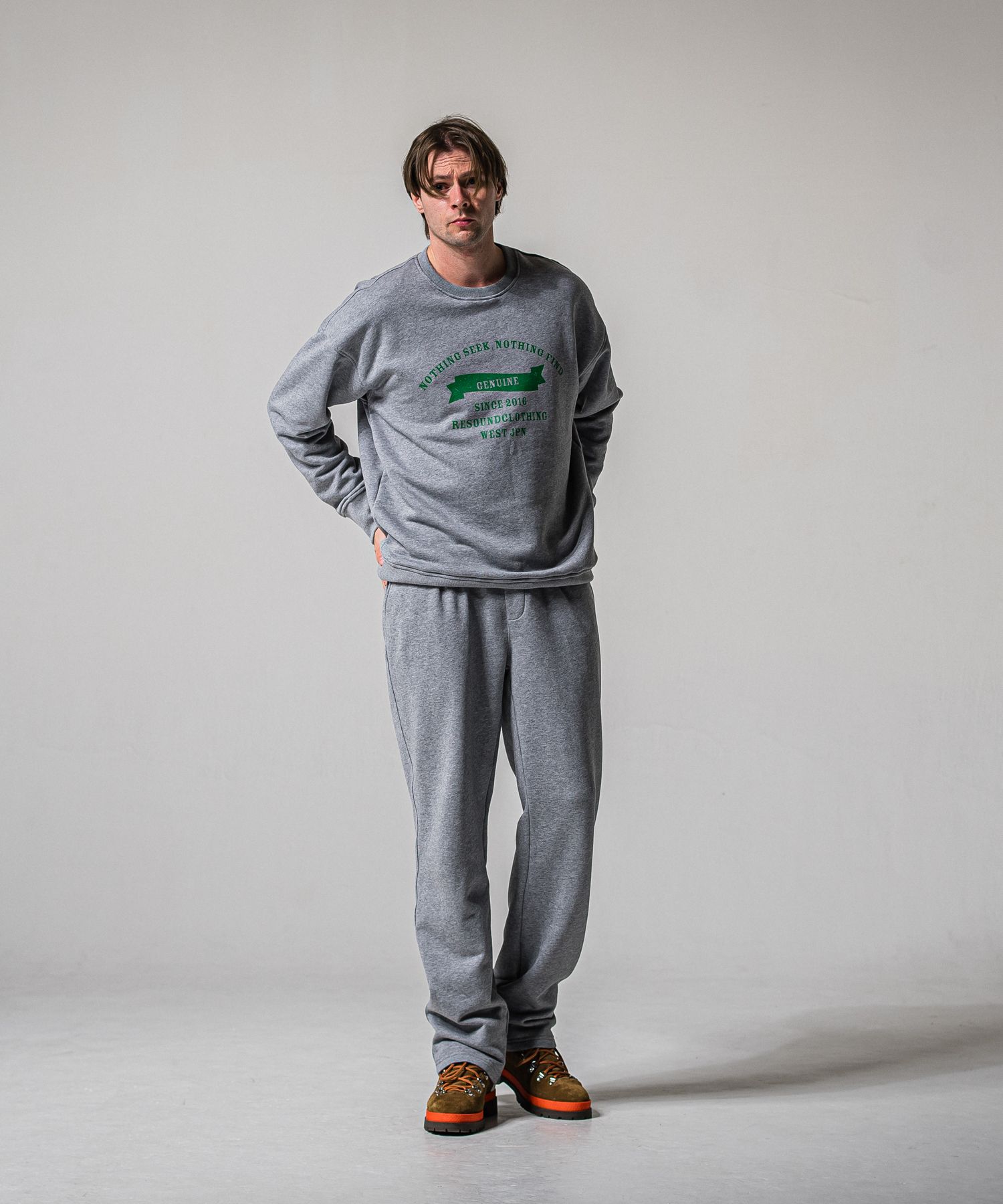 HF URAKE WIDE TUCK PANTS / RC39-ST-016WT / 高機能スウェットワイドタックパンツ / グレー (1月中旬入荷予定)