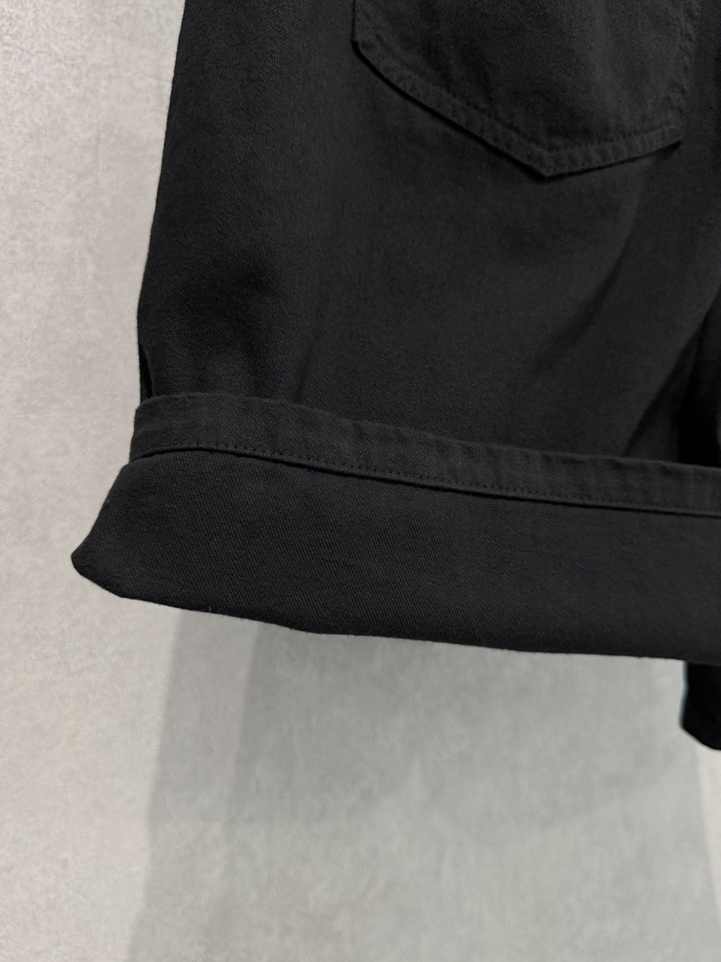 DOUBLE KNEE SHORTS / RC40-HP-007 / ダブルニーデニムハーフパンツ / ブラック