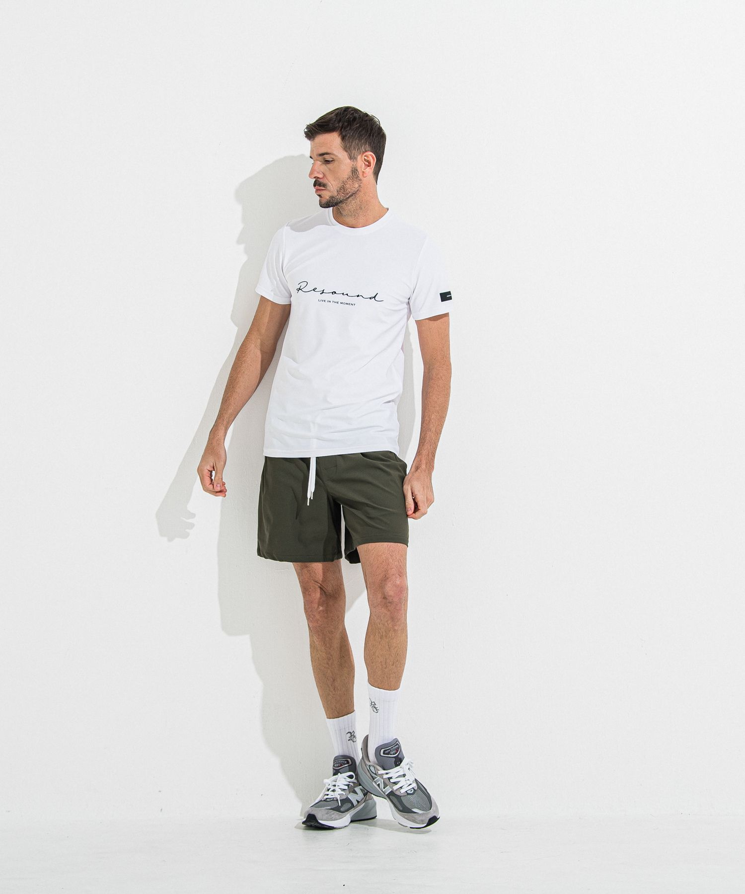 HANDWRITING RUSH BASIC T / RC36-T-013 / ハンドライティングロゴラッシュガードTシャツ / ホワイト