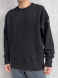 BLISTER TRAINER / RC39-C-004 / ブリスターニットトレーナー / ブラック