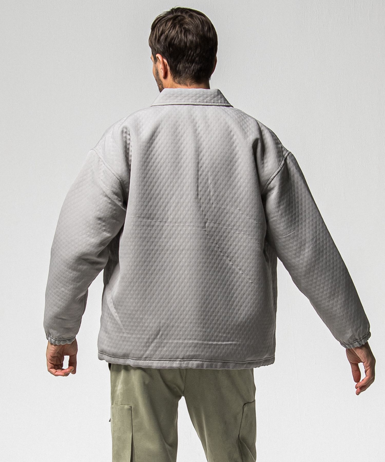 FUR COACH JK / RC38-JK-005 / キルティングファーコーチジャケット / グレー (11月中旬入荷予定)
