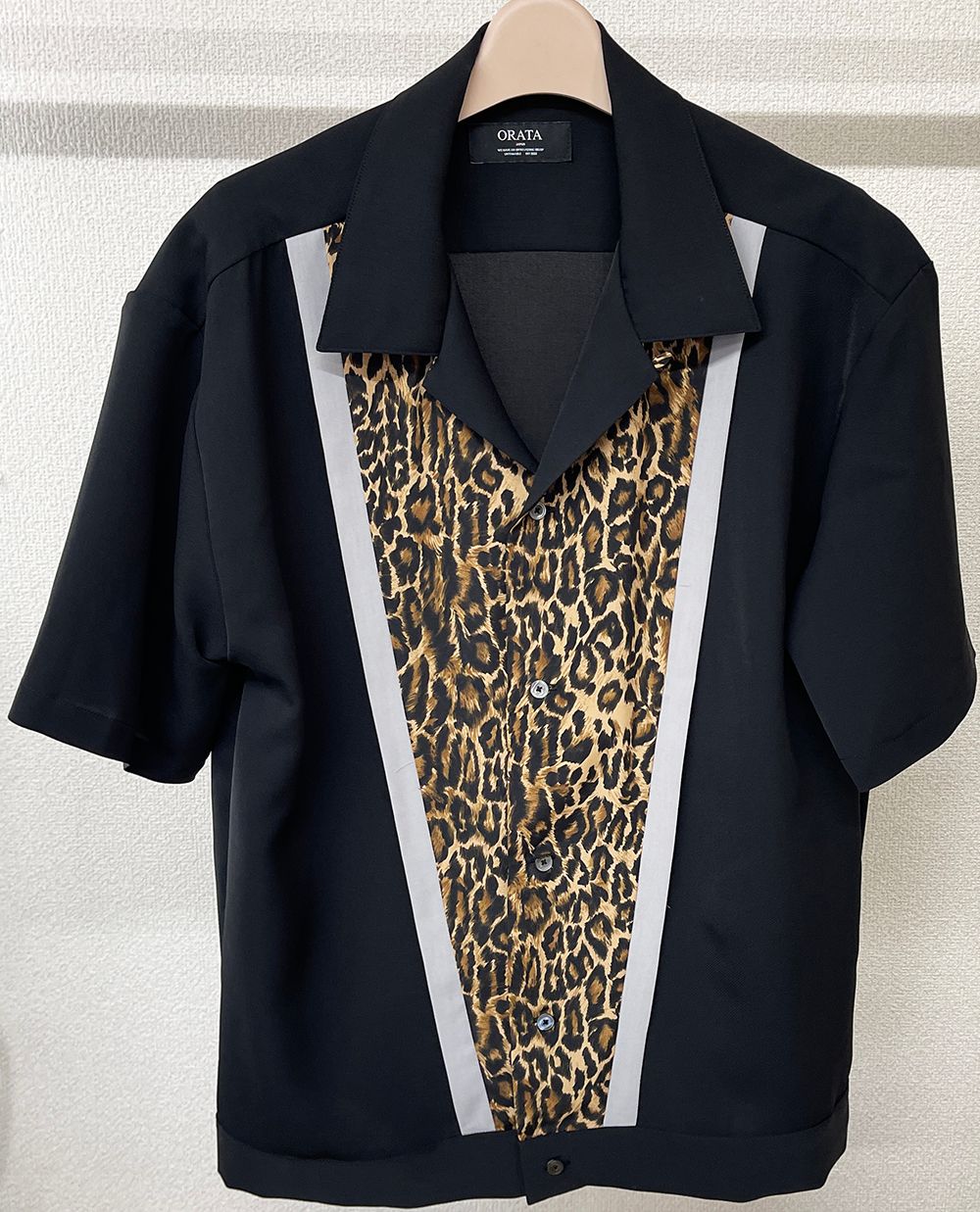 ROCKA LEOPARD HALF SLEEVE SHIRT / OR2-SH-001 / 半袖シャツ / ブラック×ブラウンレオパード (6月中旬入荷予定)