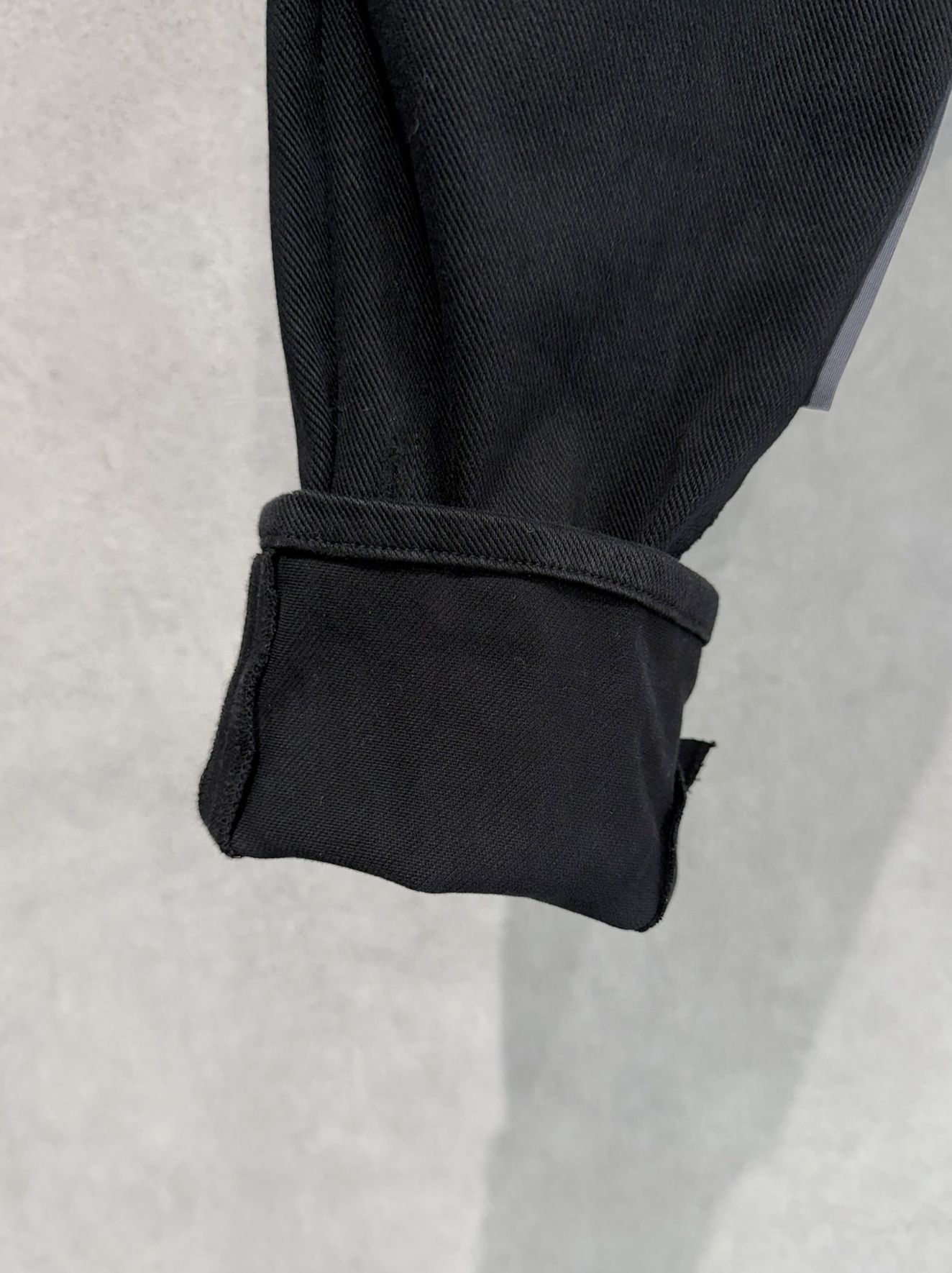 MICK DENIM JERSEY / BASIC-ST-020 / デニムジャージテーパードパンツ / ブラックリメイク