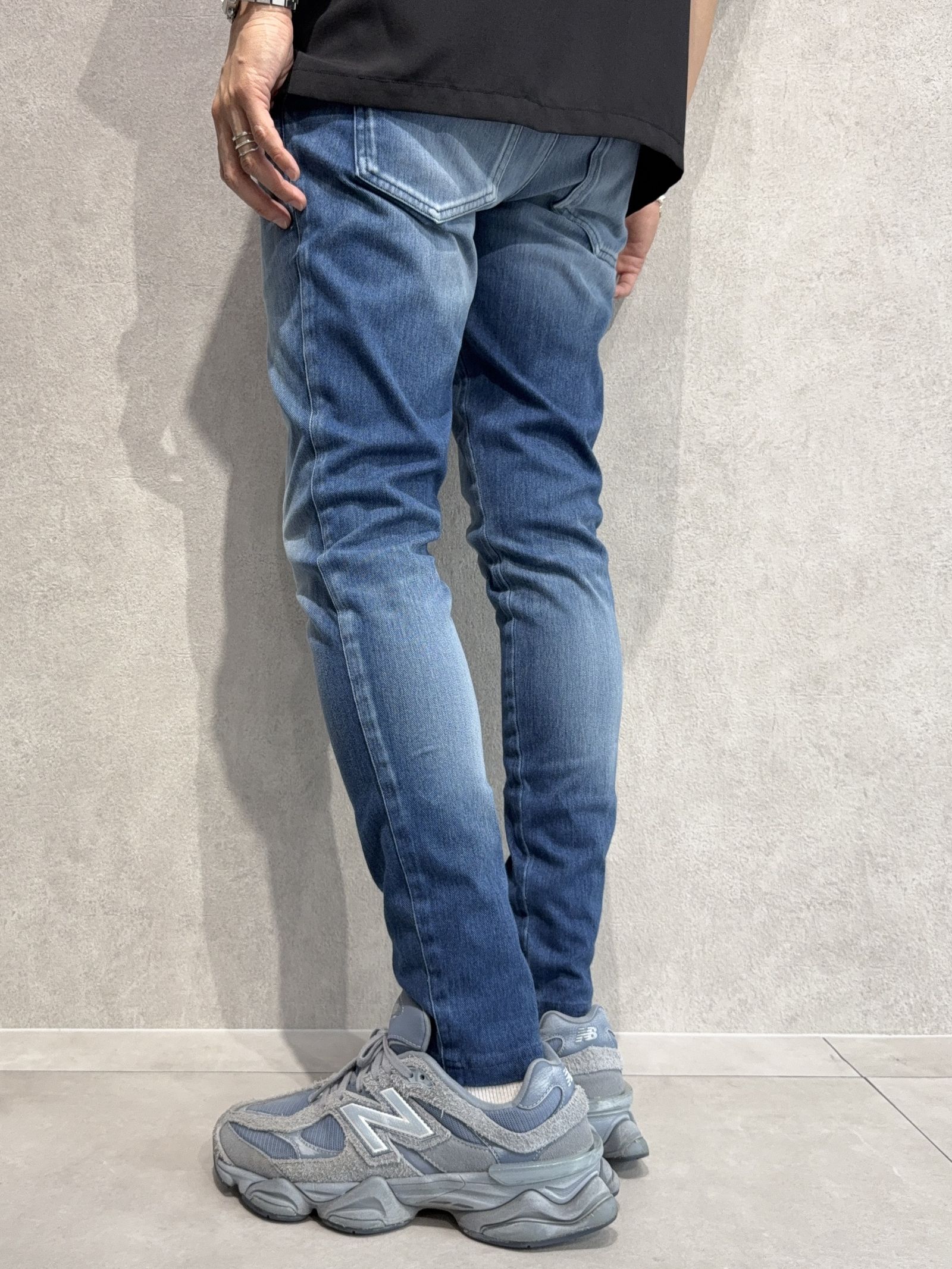 DENIM JERSEY CHRIS EASY TUCK PT / RC36-ST-016TD / ライトオンスデニムジャージイージータックパンツ / ダークインディゴ