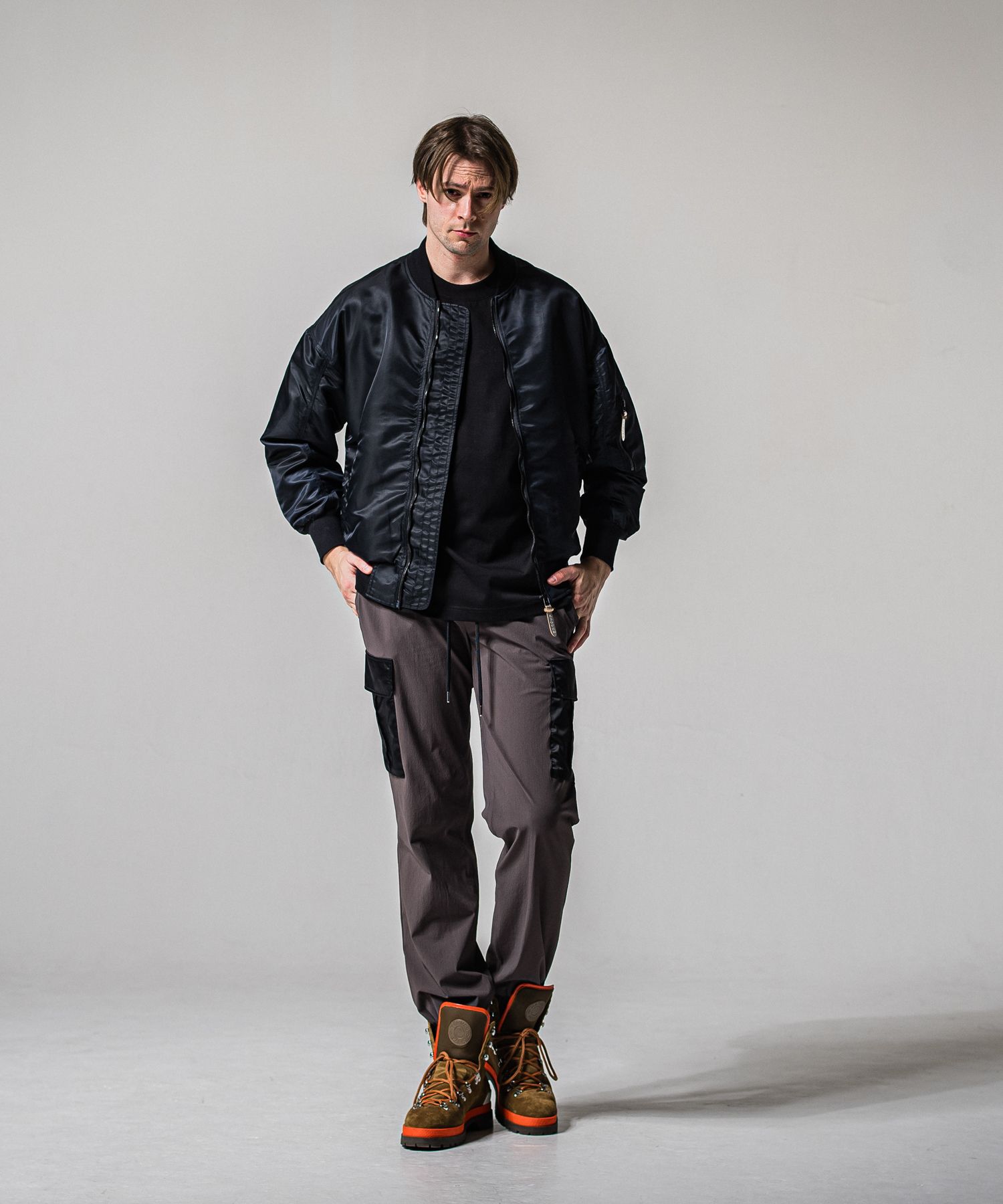 LIGHT DAVID JACKET / RC39-JK-002 / ナイロンライトMA-1 / ナイロンブラック (2月下旬入荷予定)