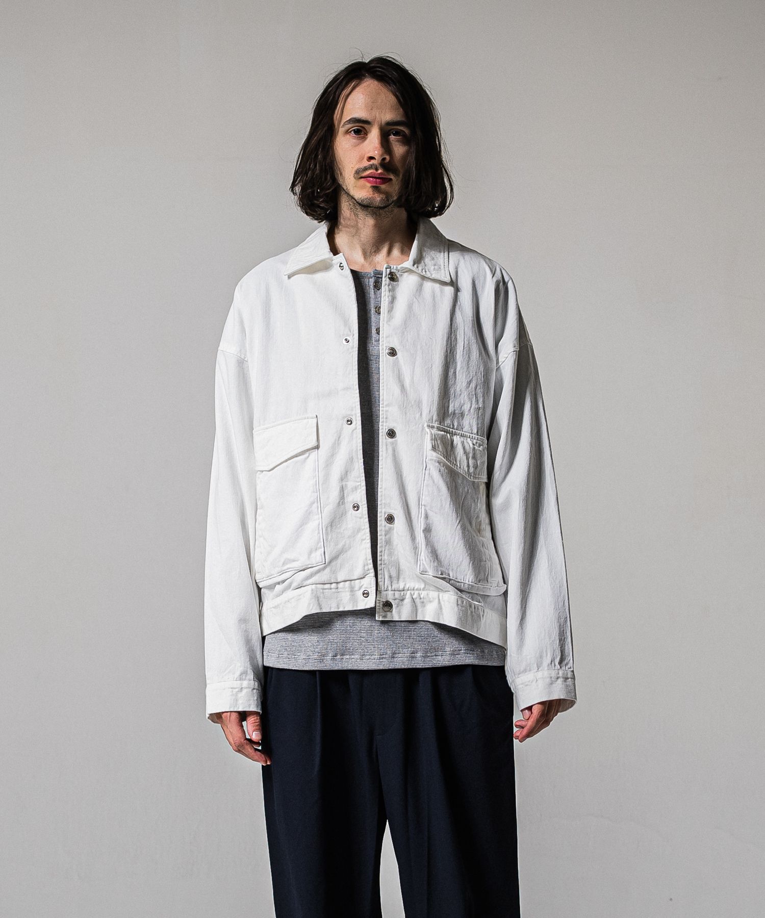 LDENIM AG FLIGHT JACKET / RC39-JK-003 / デニムフライトジャケット / ホワイト (3月中旬入荷予定)