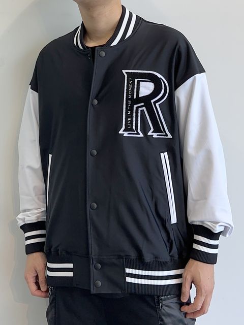 RUSH OVER VARSITY JACKET / RC28-C-002 / ラッシュガードスタジャン / ブラック※