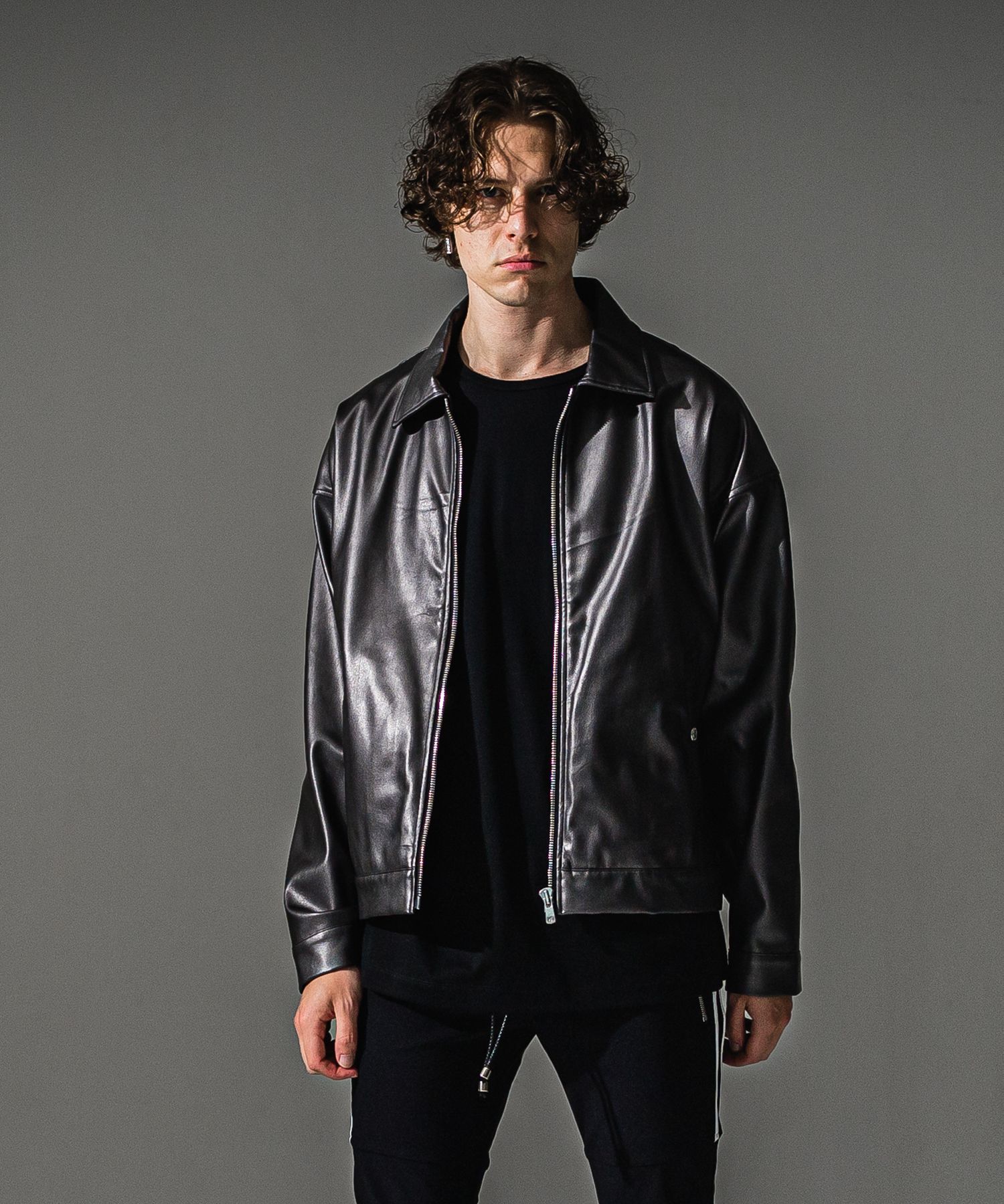 LEATHER SP JK / RC41-JK-005 / エコレザーシングルライダース / ガンメタシルバー (9月下旬入荷予定)