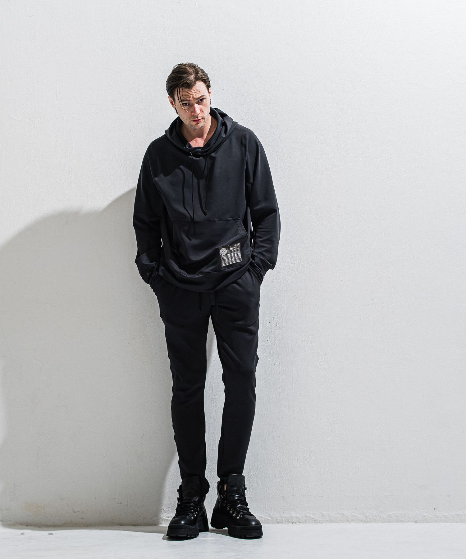 GAVIRIA DB EASY PANTS / DP1-ST-002 / ダンボールジャージイージーパンツ / ブラック (3月中旬入荷予定)