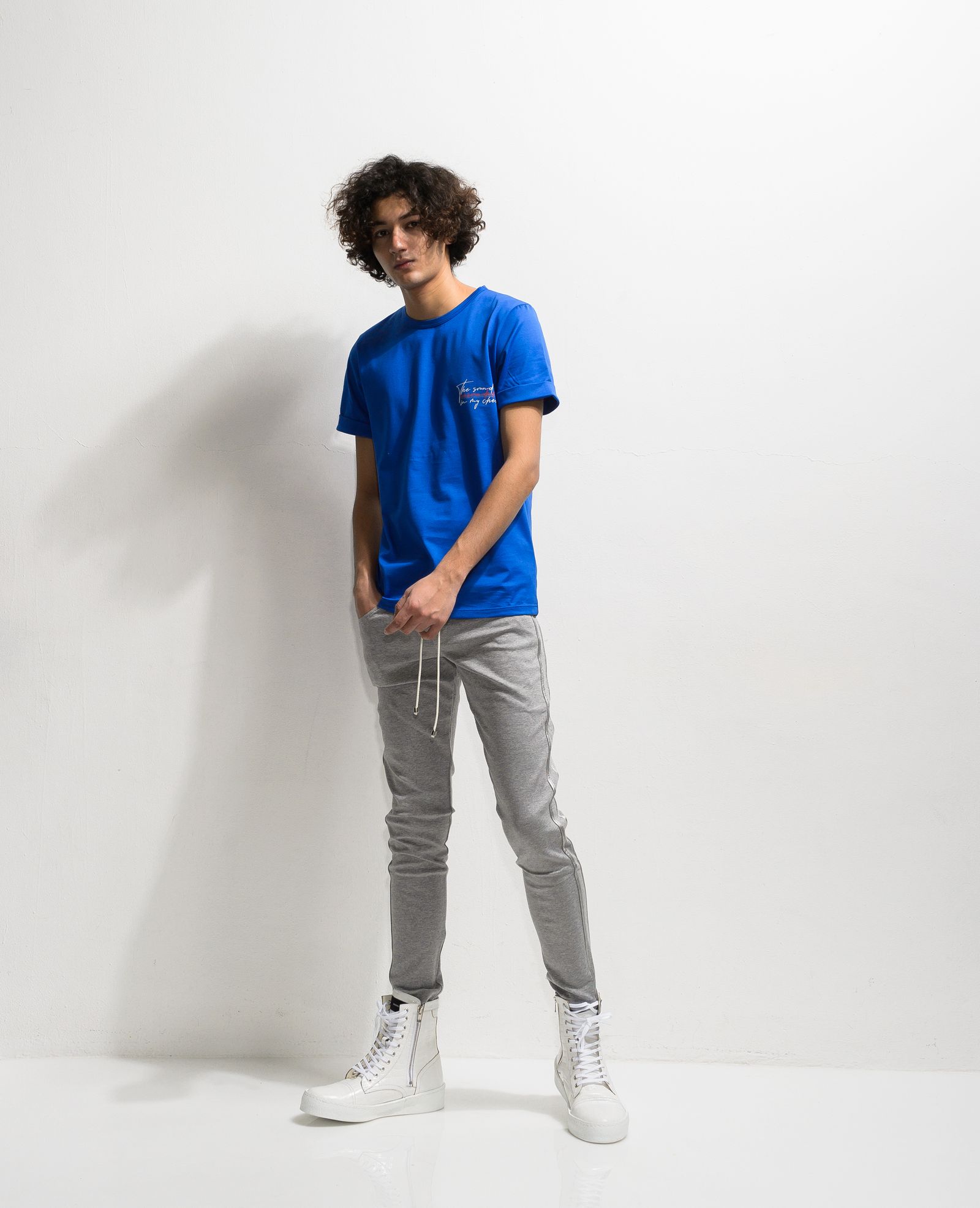 MESSAGE CHEST ROLL UP JERSEY TEE / RC20-T-003 / バックプリントTシャツ ※