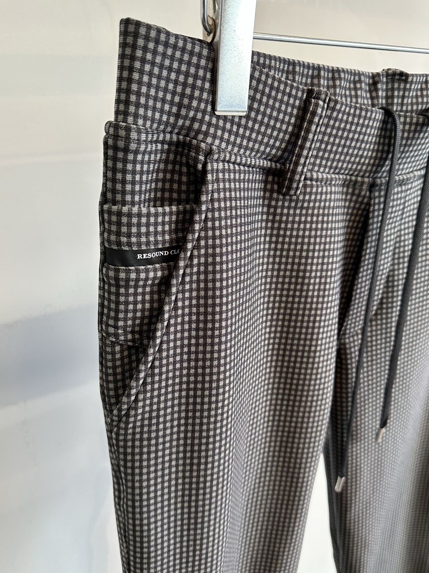 CHRIS EASY HEAT PANTS / RC30-ST-016H / 裏起毛イージーパンツ / 千鳥柄チャコール