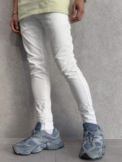 DENIM JERSEY CHRIS EASY TUCK PT / RC36-ST-016TD / ライトオンスデニムジャージイージータックパンツ / ホワイト