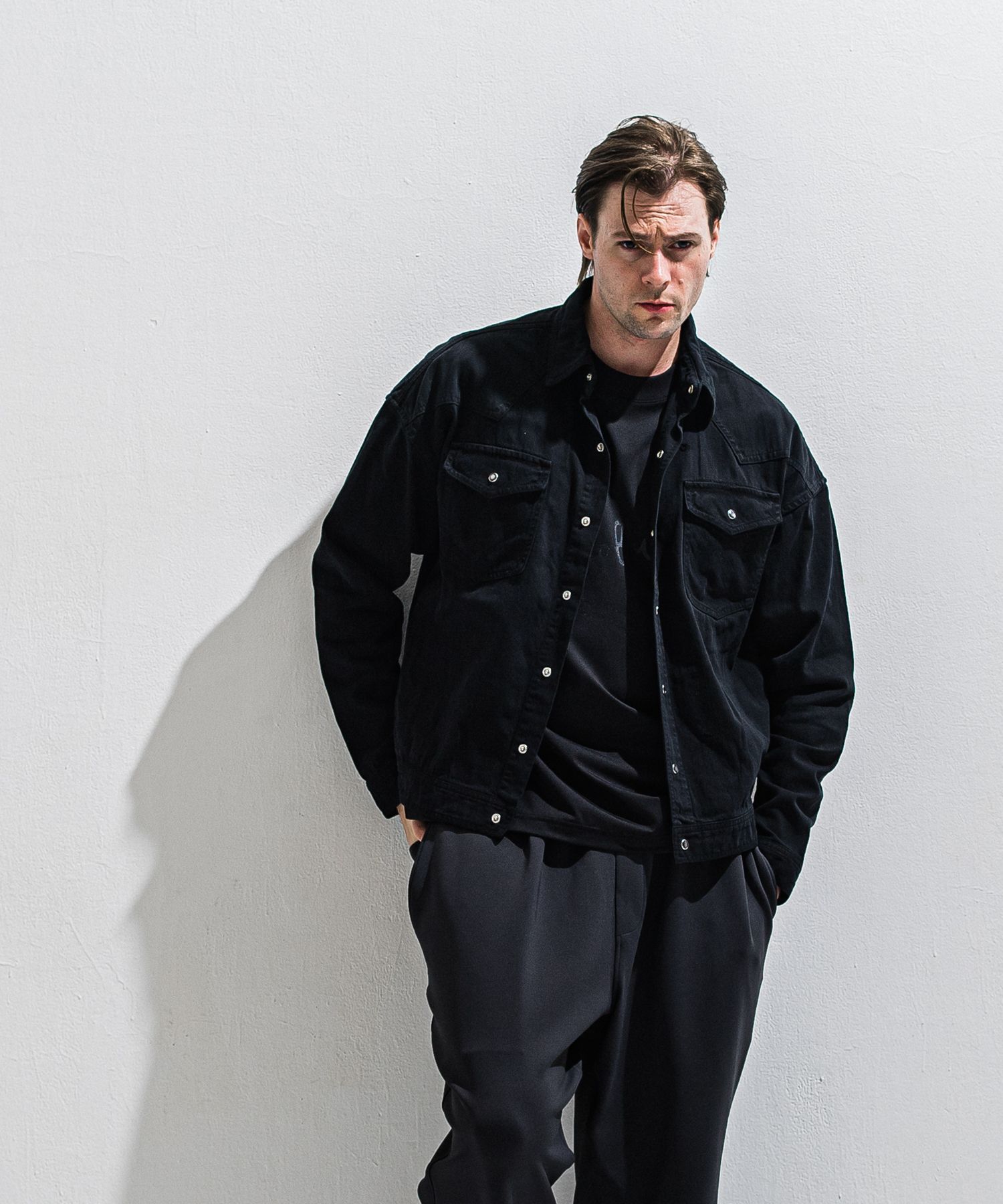 WESTAN JK / DP1-JK-004 / ウエスタンシャツジャケット / ブラック (3月中旬入荷予定)