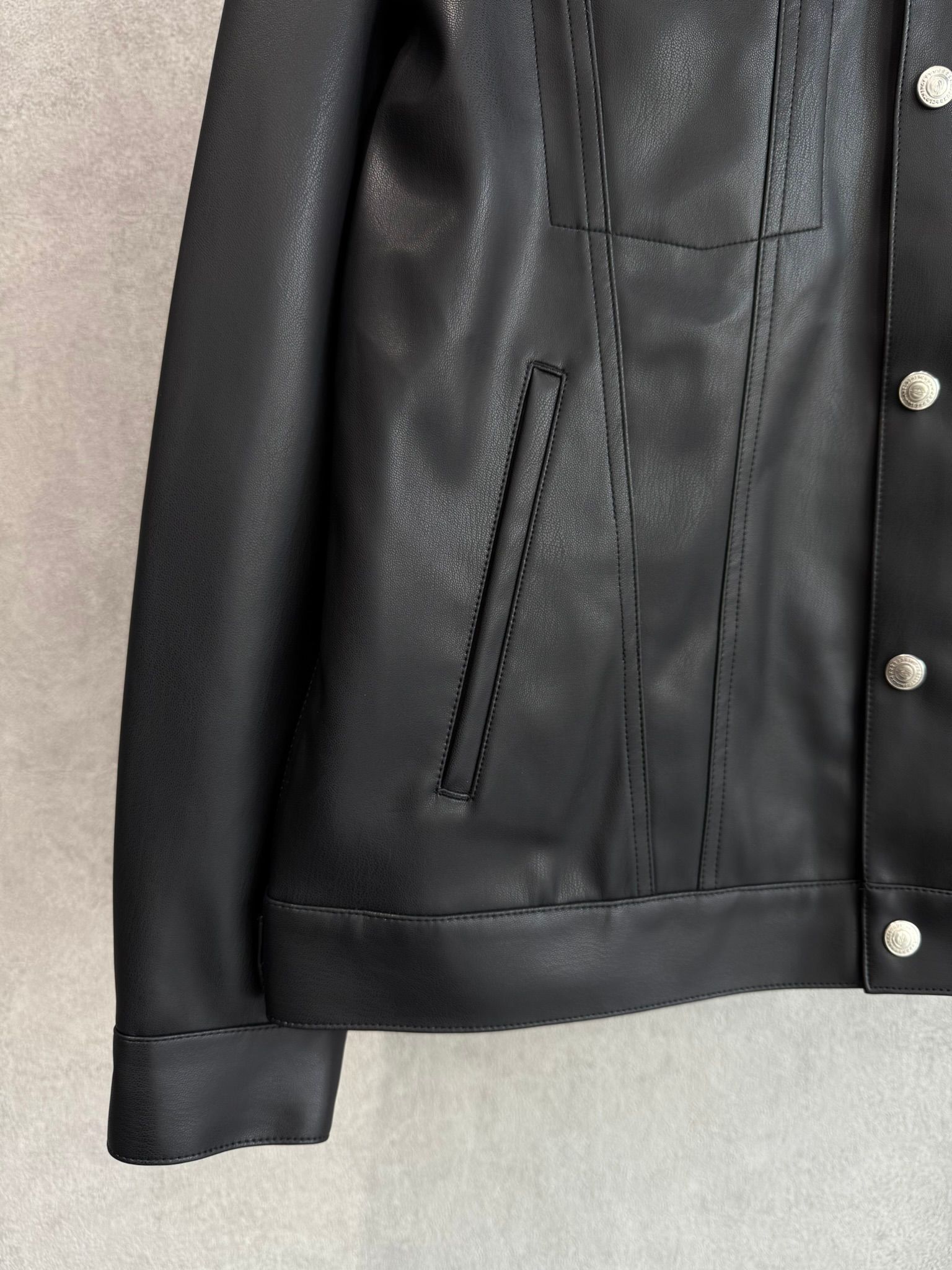LEATHER OVER 3RD G / RC37-JK-006 / エコレザー3RD型Gジャン / ブラック