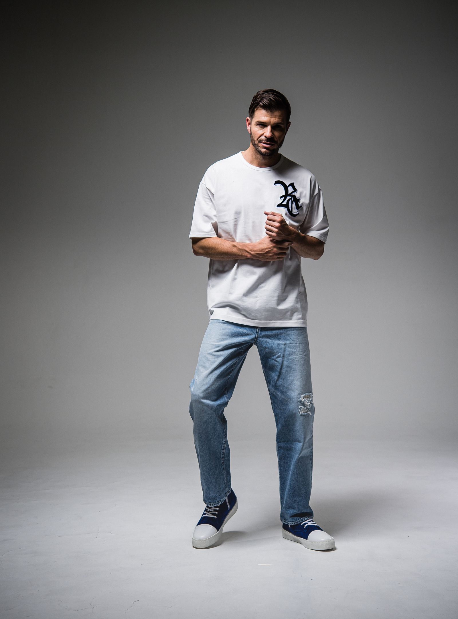 RC CHENILLE LOOSE TEE / RC25-T-004 / ビッグTシャツ / ホワイト ※