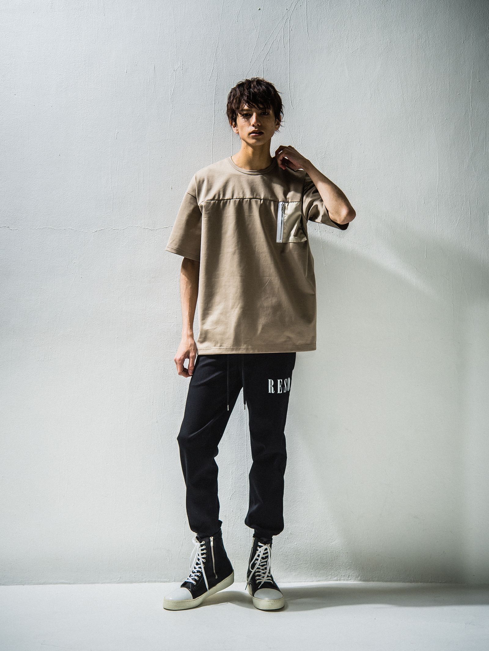 NYLON POCKET LOOSE TEE / RC24-T-006 / ビッグTシャツ
