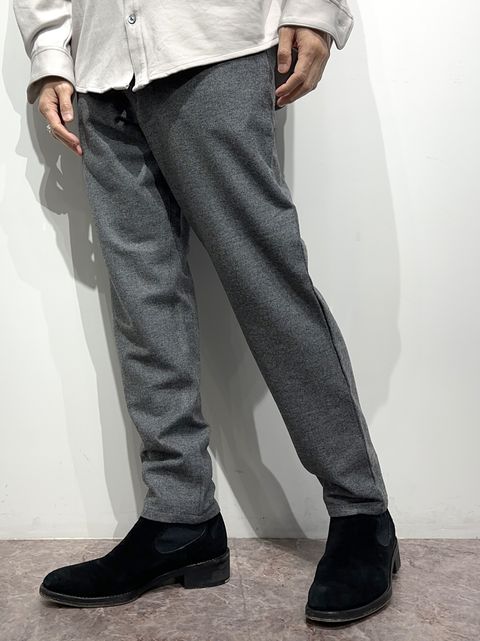 PAT WIDE EASY PANTS / RC34-ST-036 / ワイドテーパードパンツ / グレー