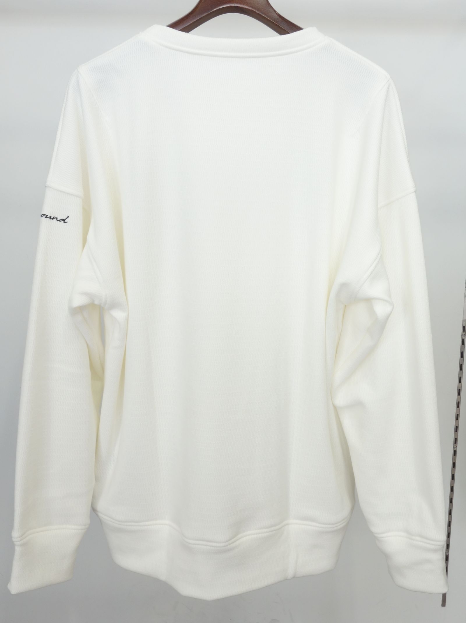 VELOURS FLEECE THERMAL LOOSE TRAINER / RC38-C-002 / 裏起毛サーマルトレーナー / ホワイト (10月中旬入荷予定)
