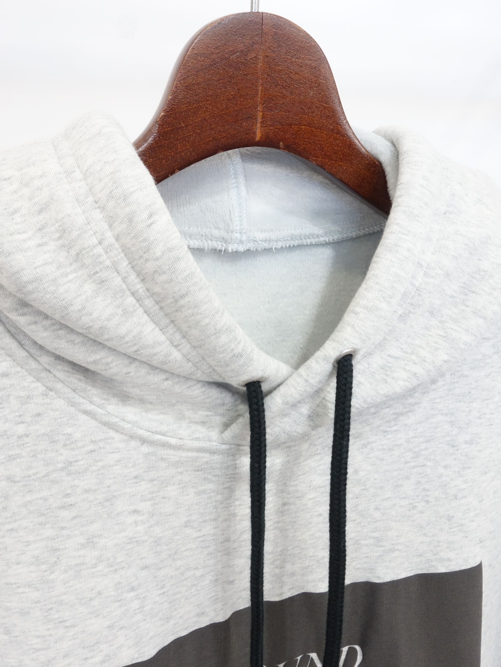 【コラボモデル第4弾】 BOX LOGO BOA FLEECE LOOSE HOODIE / RC18-C-009 / オーバーサイズパーカー / グレー