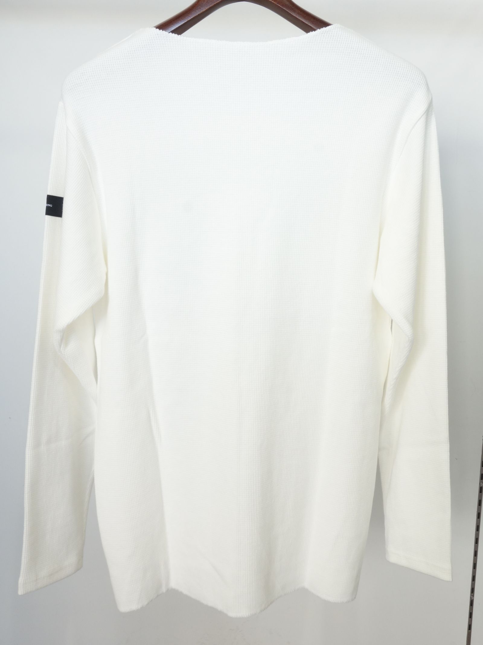 ST COTTON WAFFLE THERMAL / BASIC-CUT-001 / サーマル長袖Tシャツ / ホワイト
