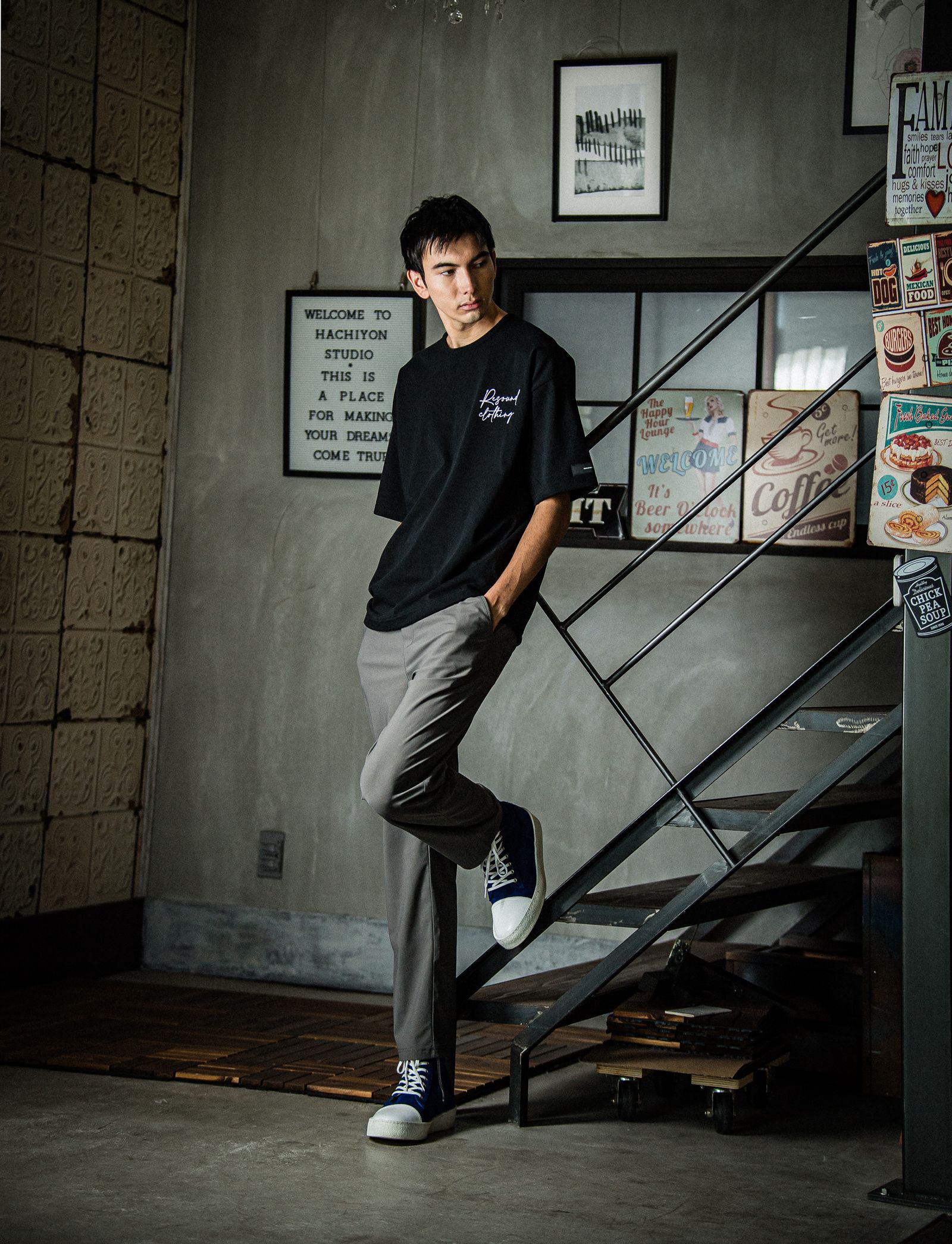 BD ICON LOOSE TEE / RC31-T-002 / バックプリントビッグTシャツ / ブラック