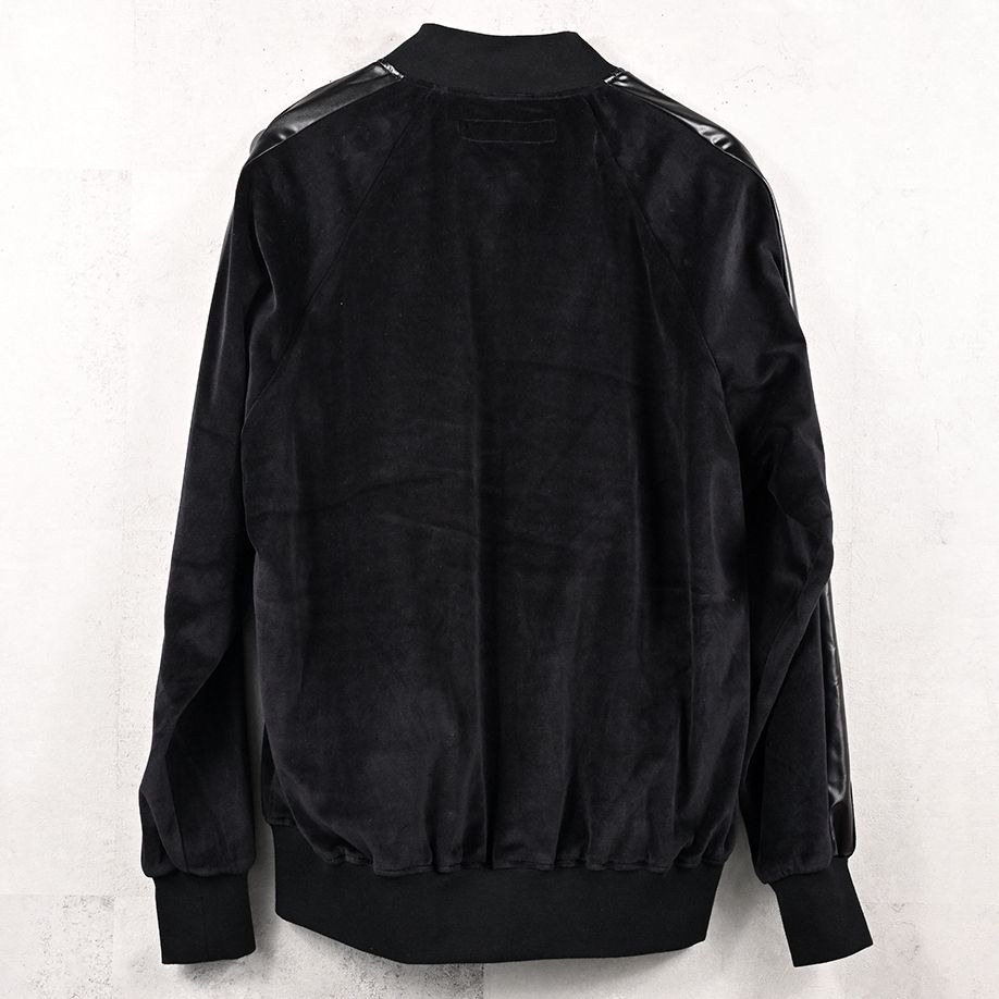 VELOURS VARSITY / RC41-C-005 / ベロアトラックスタジャン / ブラック (9月中旬入荷予定)