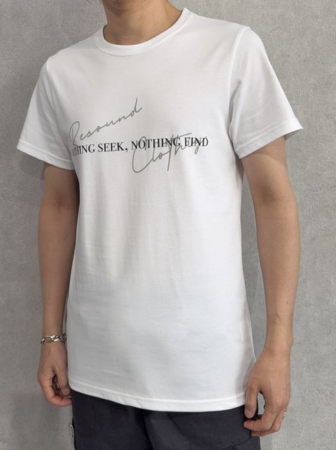 NSNF BASIC TEE / RC35-T-003 / メッセージロゴジャストTシャツ / ホワイト