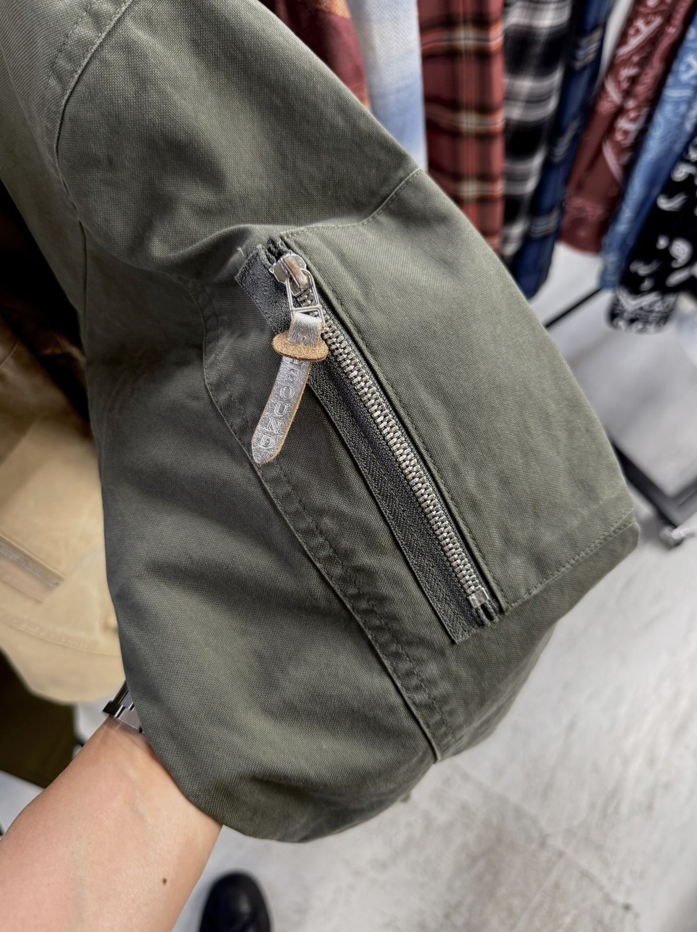 DAVID JACKET / RC41-JK-003 / ミリタリーライトMA-1 / ヴィンテージカーキ (8月下旬入荷予定)