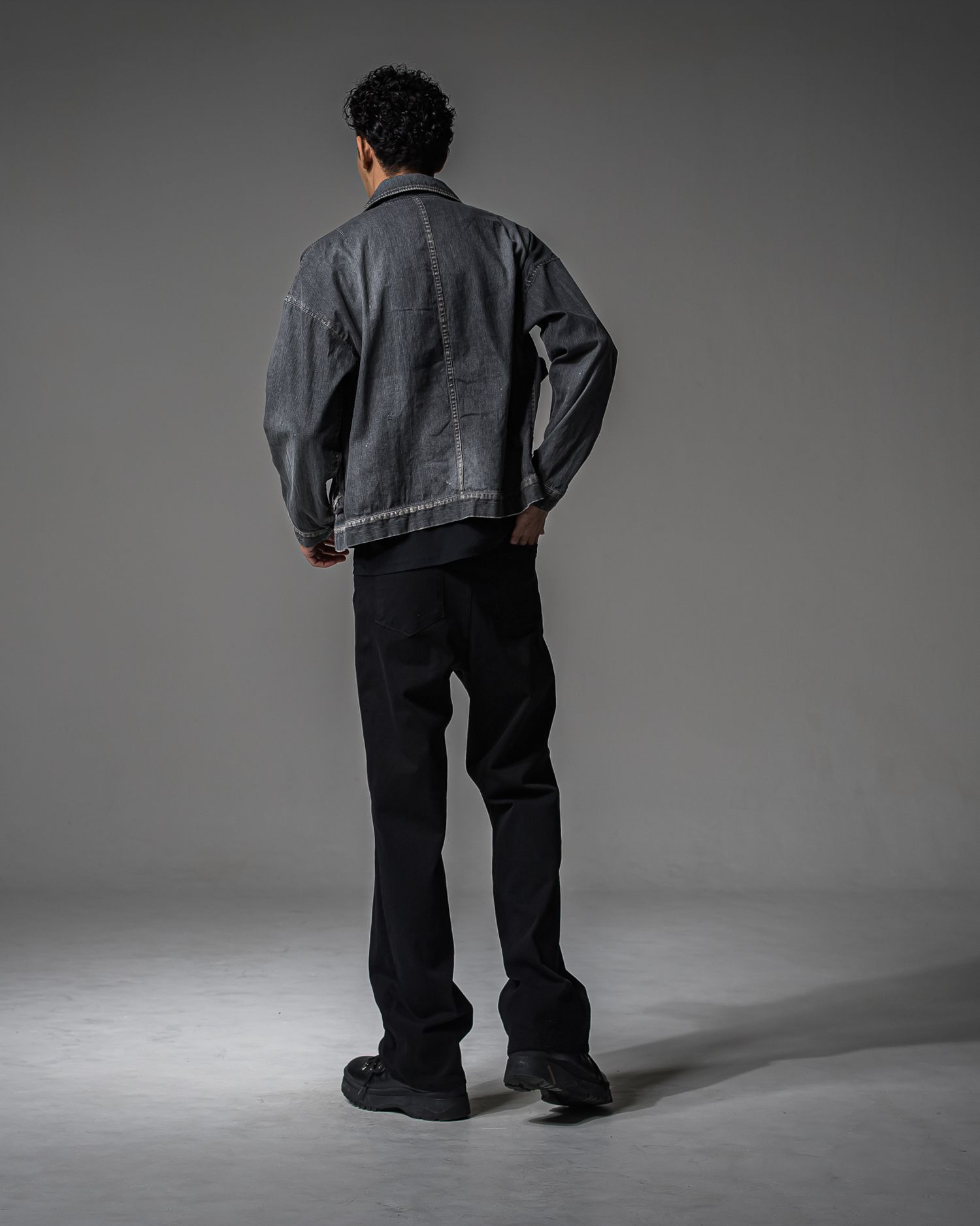 LDENIM AG FLIGHT JACKET / RC37-JK-001 / デニムフライトジャケット / ブラックユーズド