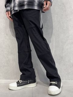 JOHNSON LINE WIDE PANTS / RC39-ST-009WT / ジョンソンラインワイドタックパンツ / ブラック×ホワイト