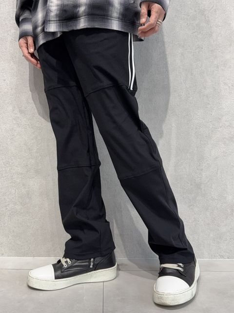 JOHNSON LINE WIDE PANTS / RC39-ST-009WT / ジョンソンラインワイドタックパンツ / ブラック×ホワイト