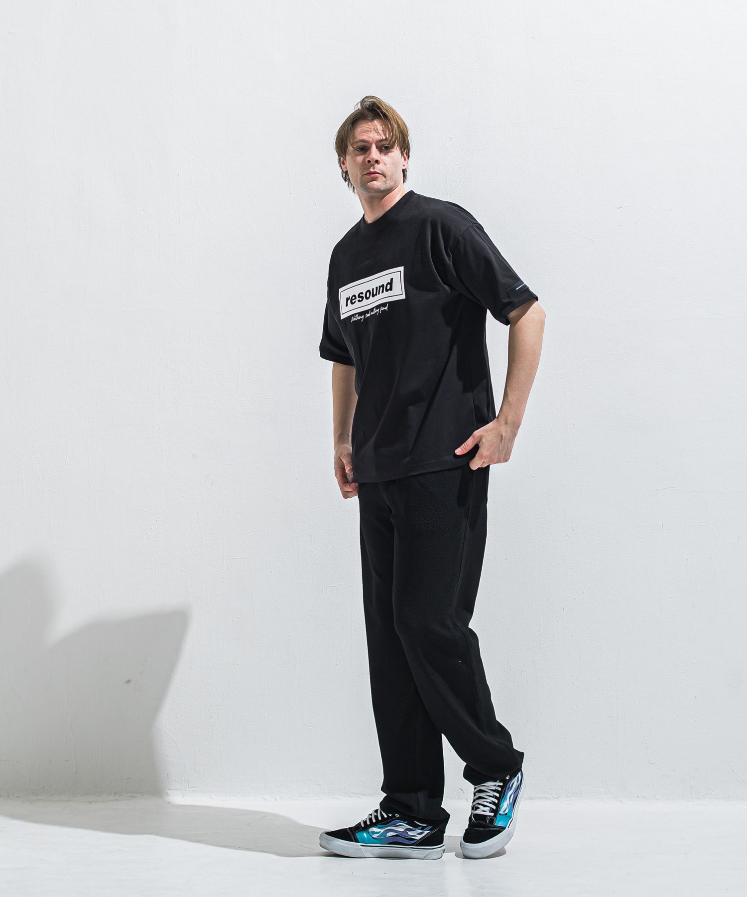 BOX OVER TEE / RC40-T-007 / ボックスロゴビッグTシャツ / ブラック (5月中旬入荷予定)