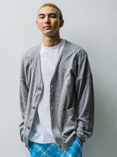 WEST PILE CARDIGAN / RC27-C-009 / パイルカーディガン / グレー※