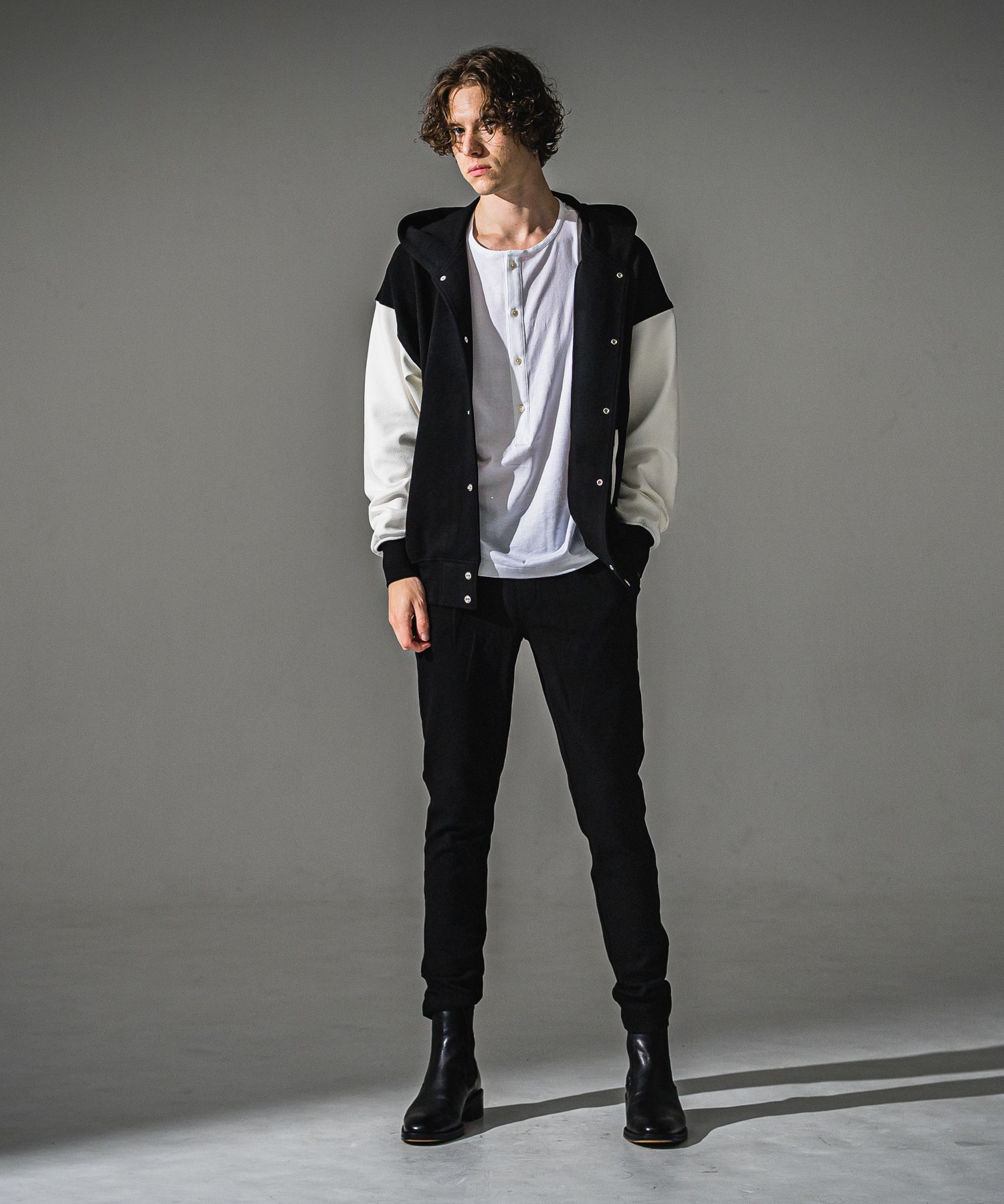 CHRIS EASY BLISTER TUCK PANTS / RC41-ST-016T / イージータックパンツ / ブリスターブラック (7月下旬入荷予定)