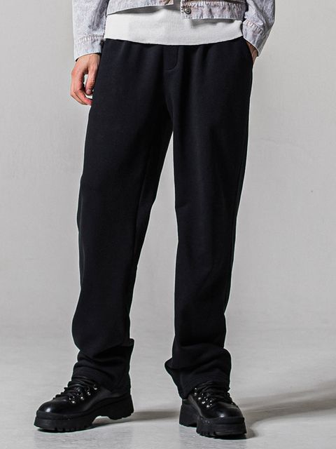 AZE WIDE TUCK PANTS / RC39-ST-016WT2 / 高機能畦編みニットワイドタックパンツ / ブラック (1月中旬入荷予定)