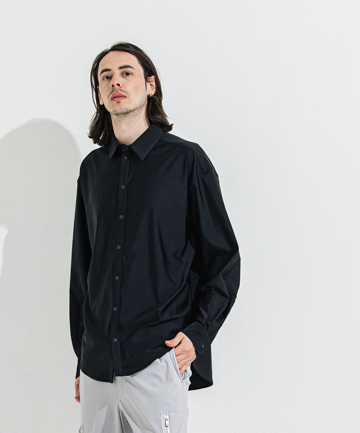 RUSH JACK SHIRTS / RC36-SH-001 / オーバーサイズラッシュガードシャツ / ブラック