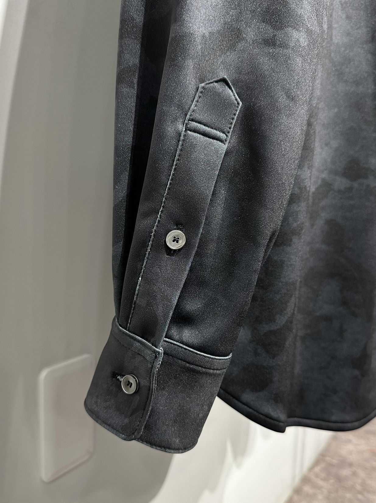 JERSEY JACK SHIRT / RC34-SH-001 / 裏起毛オーバーサイズシャツ / ブラックカモフラ