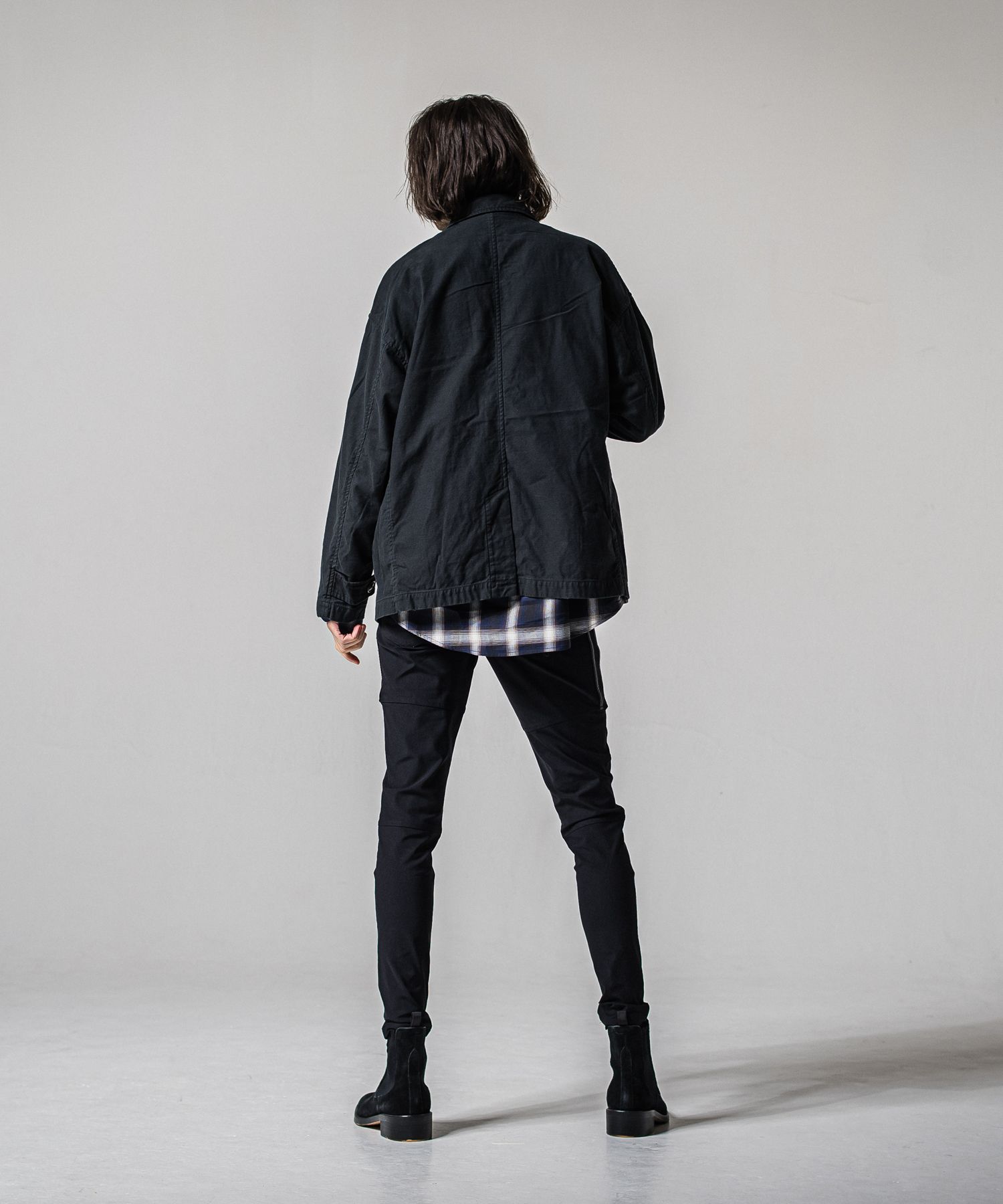 MV OVER PCOAT / RC39-JK-006 / ミリタリーピーコートジャケット / ブラック (2月上旬入荷予定)