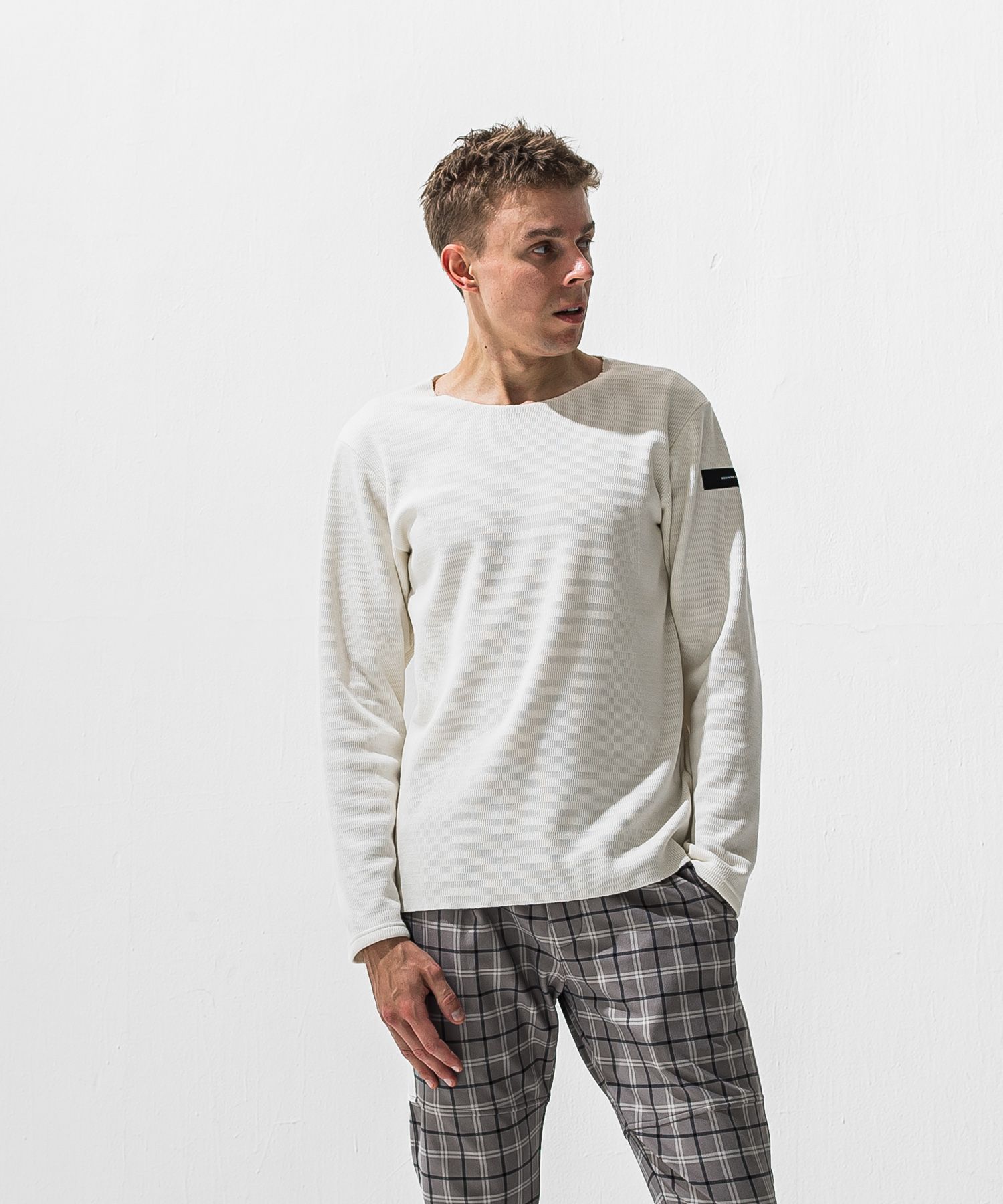 VELOURS FLEECE NEO THERMAL / RC42-C-001 / 裏起毛サーマルロングスリーブTシャツ / ホワイト (10月下旬入荷予定)