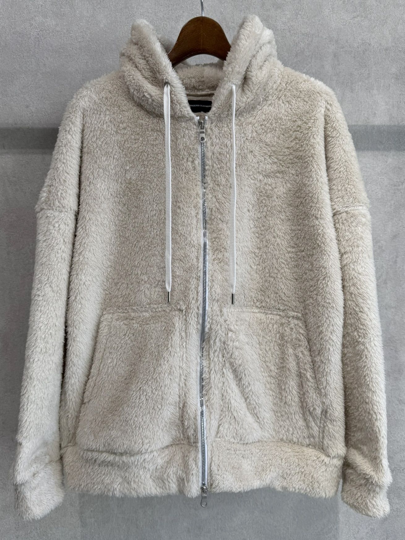 BOA ZIP LOOSE HOODIE / RC38-C-007 / ボアジップパーカー / ブラウン