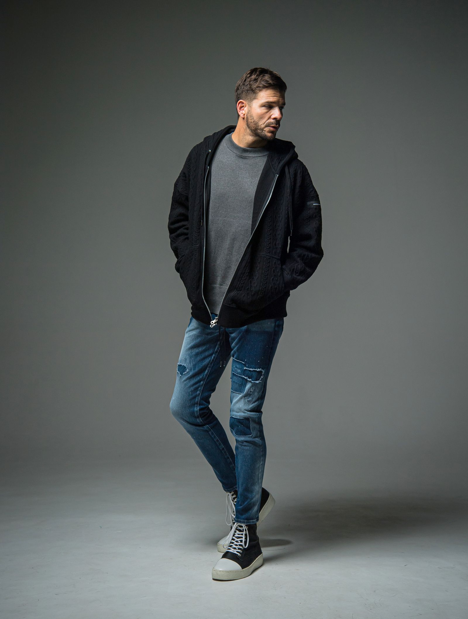 MICK DENIM JERSEY / RC29-ST-020 / デニムジャージテーパードパンツ / インディゴユーズド